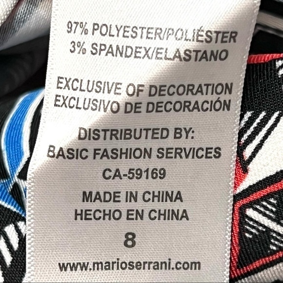 Mario Serrani Italy Printed Sleeveless Sheath Dress - Picture 15 of 16